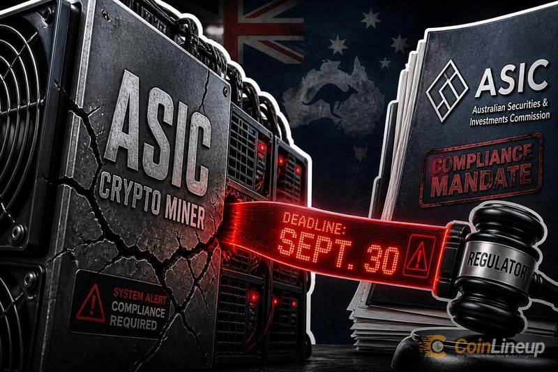 ASIC加密货币截止日期：澳大利亚企业需在9月30日前完成
