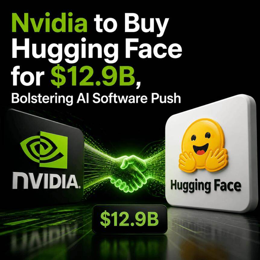 英伟达斥资129亿美元收购Hugging Face，加码AI软件布局