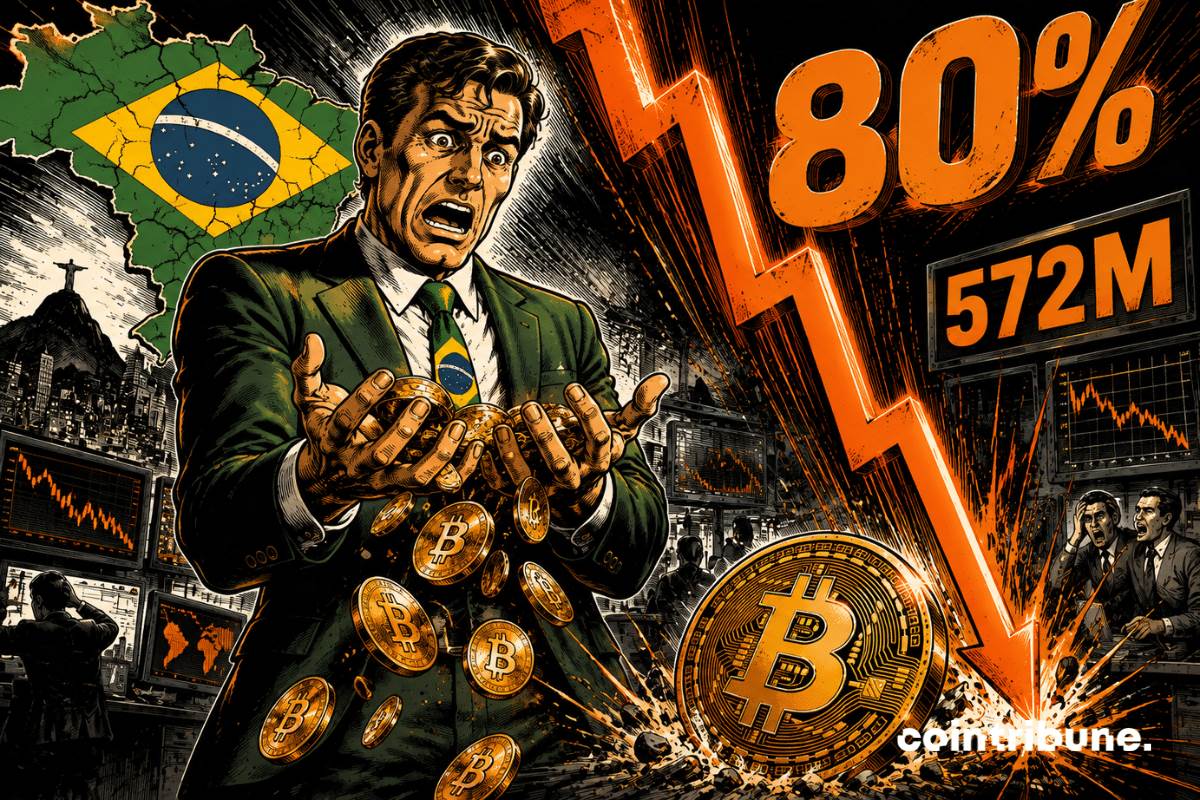 巴西7月加密货币购买量骤降80%