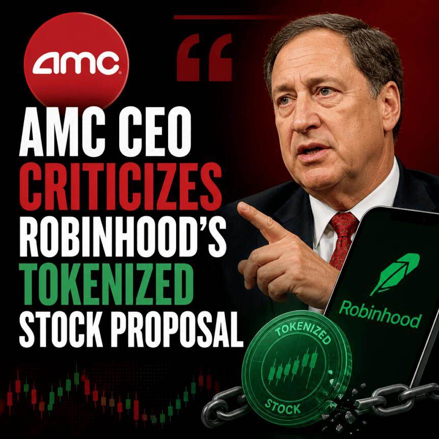 AMC首席执行官批评Robinhood的代币化股票提案