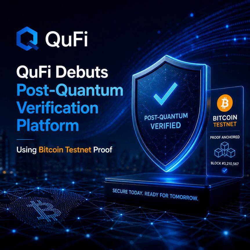 QuFi 推出基于比特币测试网验证的量子后验证平台