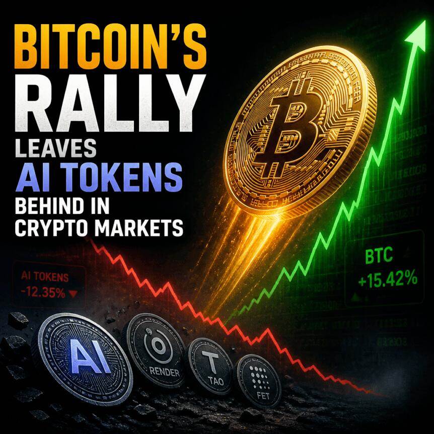 比特币的强劲反弹让AI代币在加密市场中望尘莫及