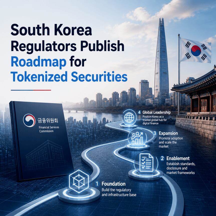 韩国监管机构发布代币化证券路线图