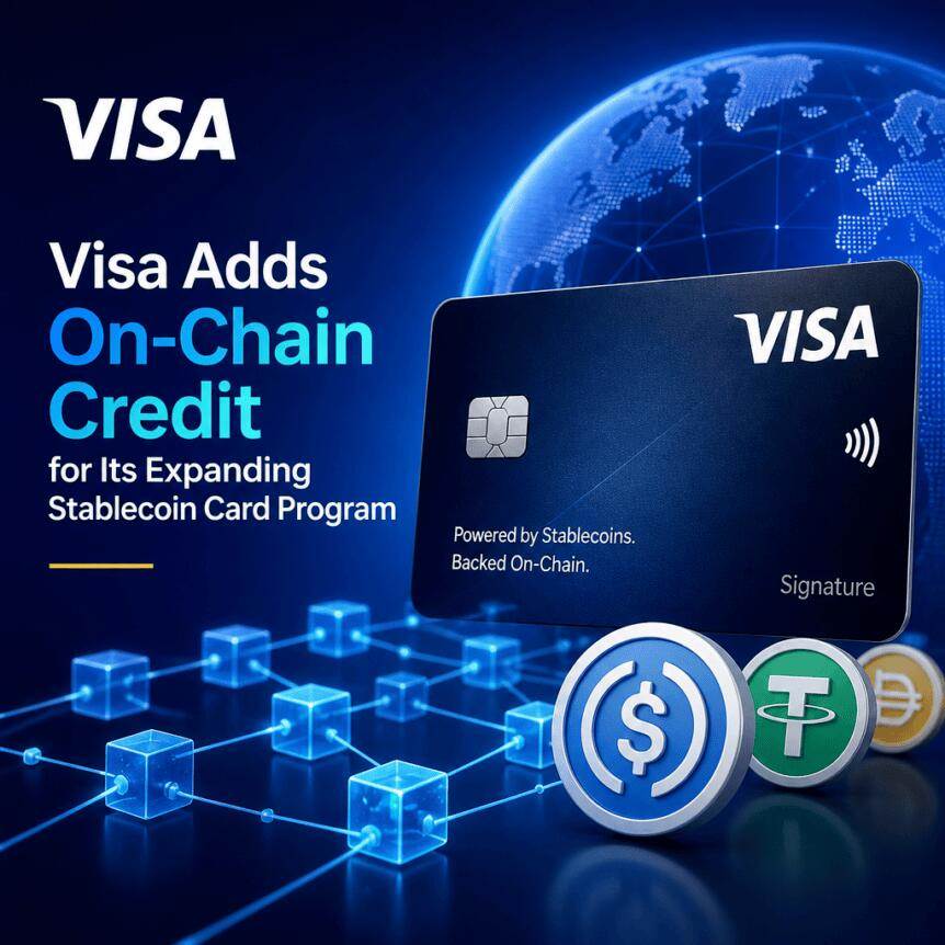 Visa为其不断扩展的稳定币卡计划增加链上信贷