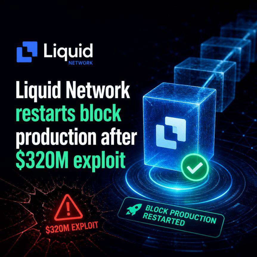 Liquid Network在遭受3.2亿美元攻击后重启区块生产