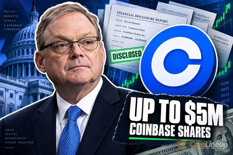 Kevin Hassett reveals holding up to $5 million in Coinbase shares