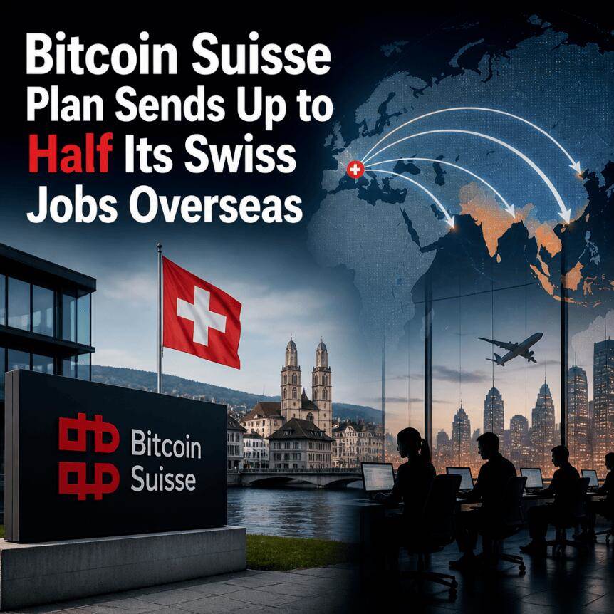 Bitcoin Switzerland plans to move up to half of Swiss jobs overseas