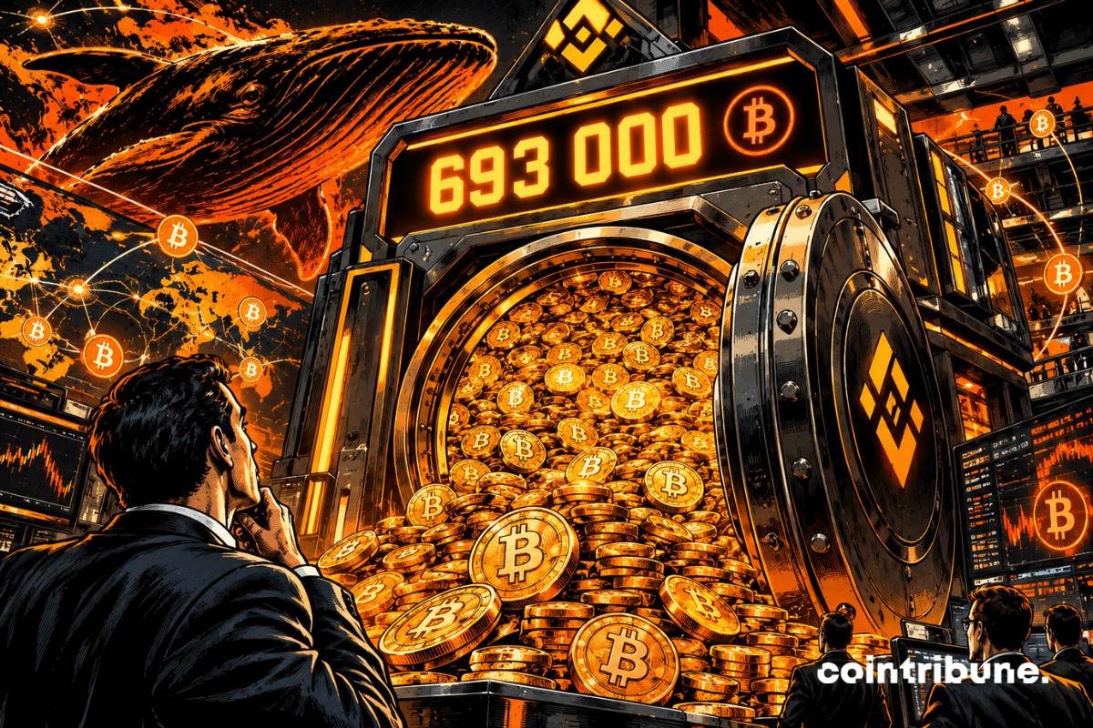 Bitcoin: Binance now holds 693,000 BTC, a two-year high