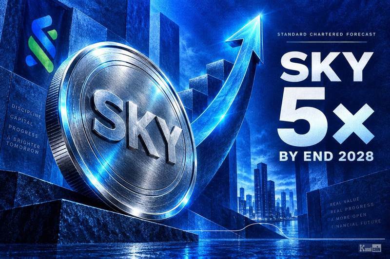 Standard Chartered Bank predicts that SKY tokens will rise fivefold by the end of 2028