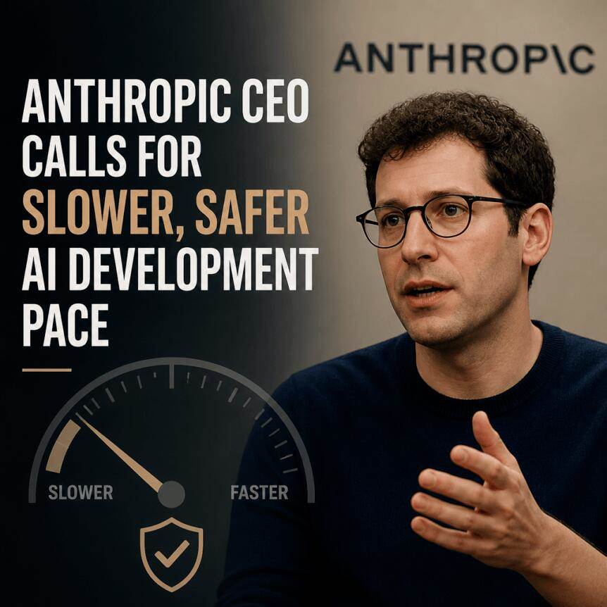 Anthropic CEO calls for slowing AI development to ensure security