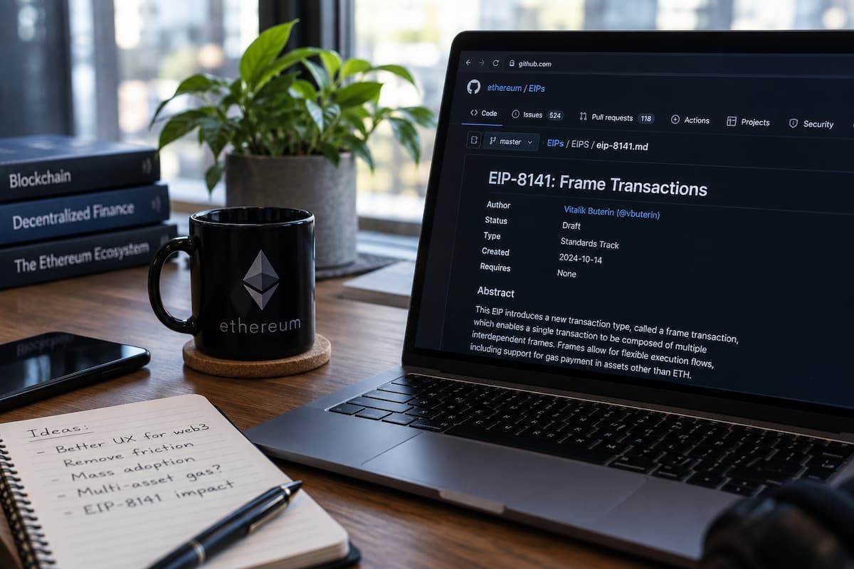 Ethereum promotes EIP-8141: Users can pay Gas fees without holding ETH