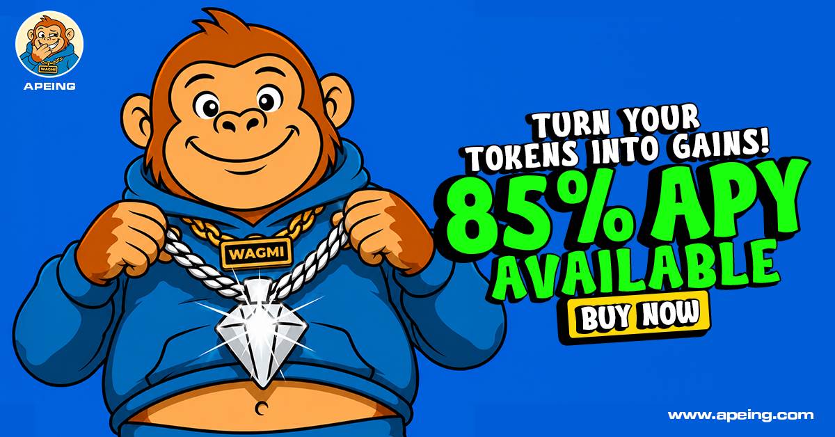 The next big coin to watch: Apeing has sold more than 415 million tokens and raised more than US$80,