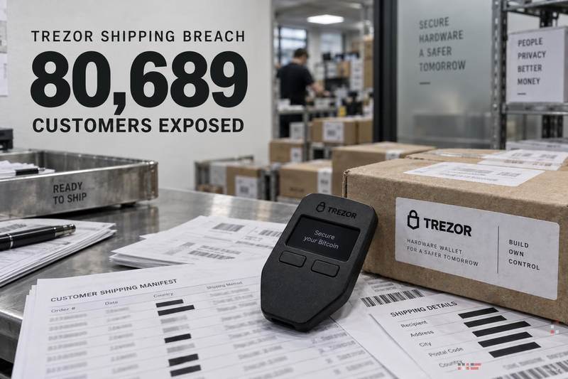 Trezor: Shipping vulnerability exposed details of 80,689 customers