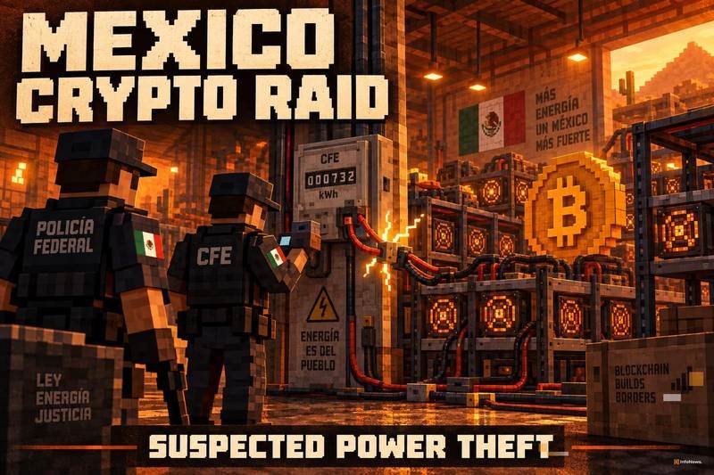 Mexico raided cryptocurrency mine suspected of power theft