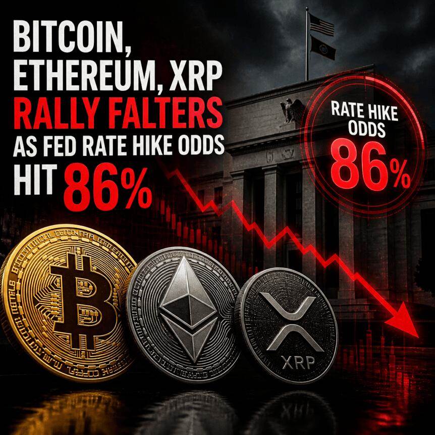Bitcoin, Ethereum, and Ripple rebounded weakly, and the probability of the Federal Reserve raising i