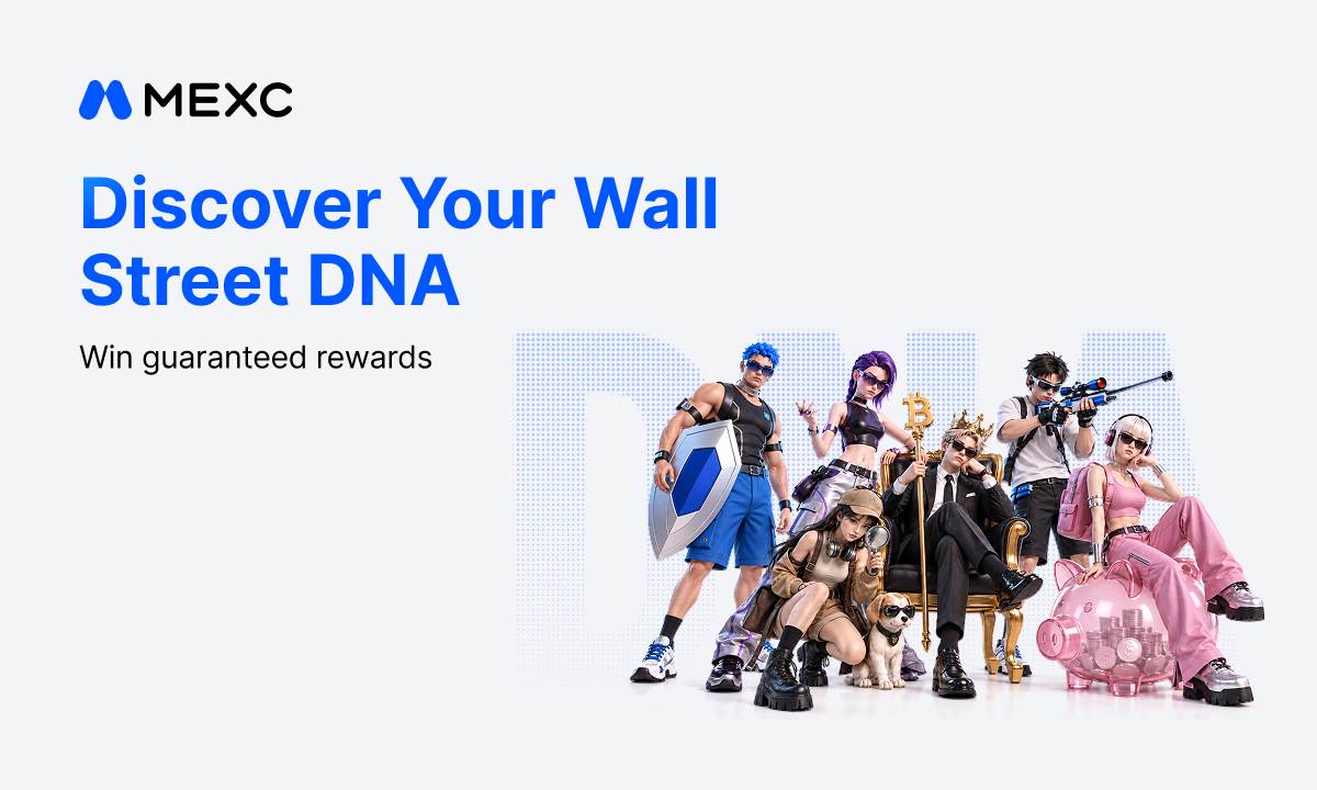 MEXC推出100万美元“发现你的华尔街DNA”活动，助力交易者找到市场定位（9月16日）