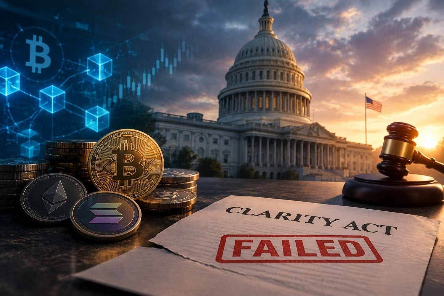《CLARITY法案》在参议院夭折——创始人称猜测仍在继续