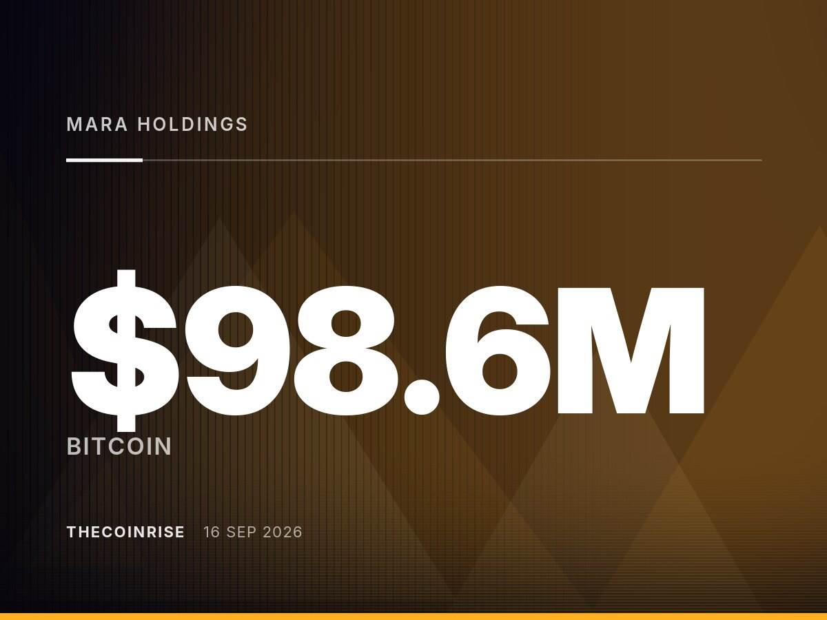 MARA Holdings spent US$98.6 million to buy 1,292 bitcoins to enrich the company's treasury