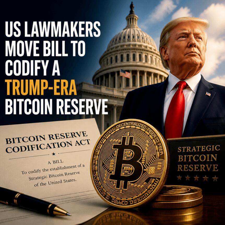 美国议员推动法案将特朗普时期的比特币储备合法化