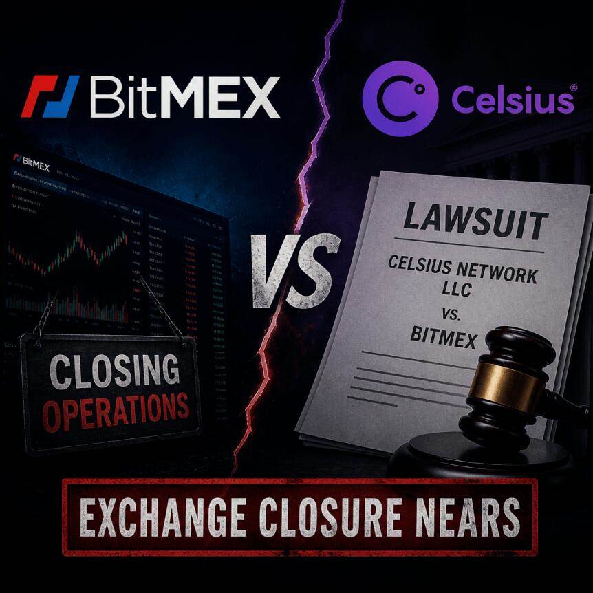 BitMEX faces Celsius lawsuit, exchange closure approaches