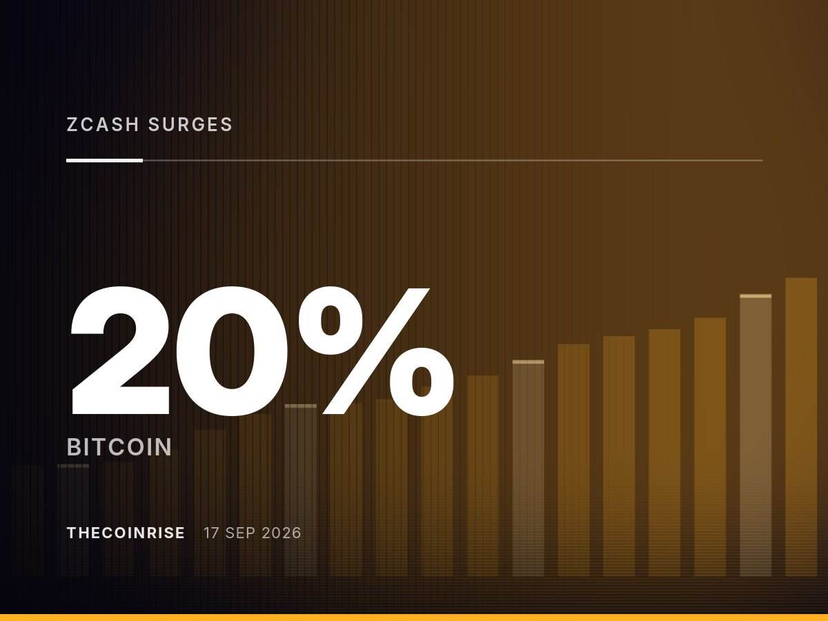 比特币涨势强劲，尽管美联储自2023年以来首次加息，Zcash仍飙升逾20%