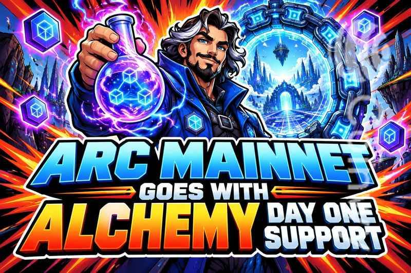 Arc's main website is officially launched, Alchemy provides first-day support