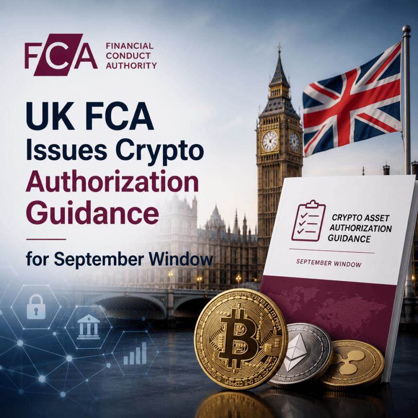 英国FCA发布9月窗口期加密货币授权指南