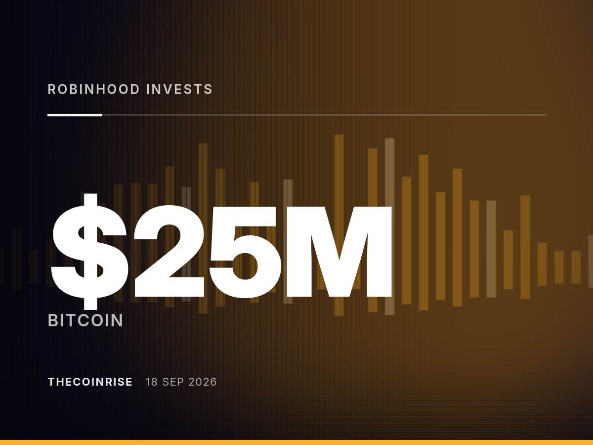 Robinhood斥资2500万美元投资Crusoe，从比特币挖矿转向人工智能