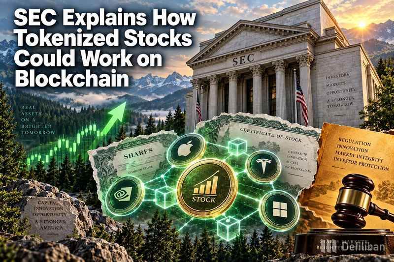 美国证券交易委员会解释代币化股票如何在区块链上运作