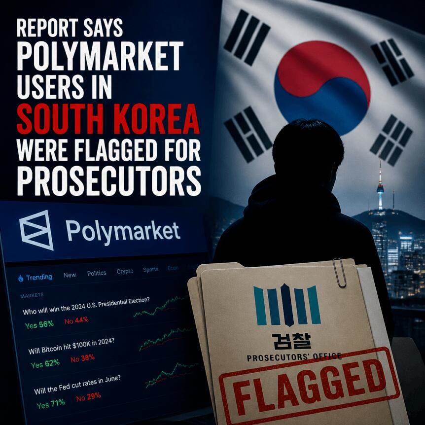 报告称：韩国Polymarket用户被标记并移交检察官处理
