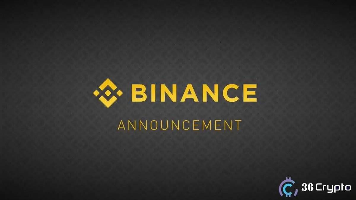 币安将于9月钱包升级期间暂停存取款