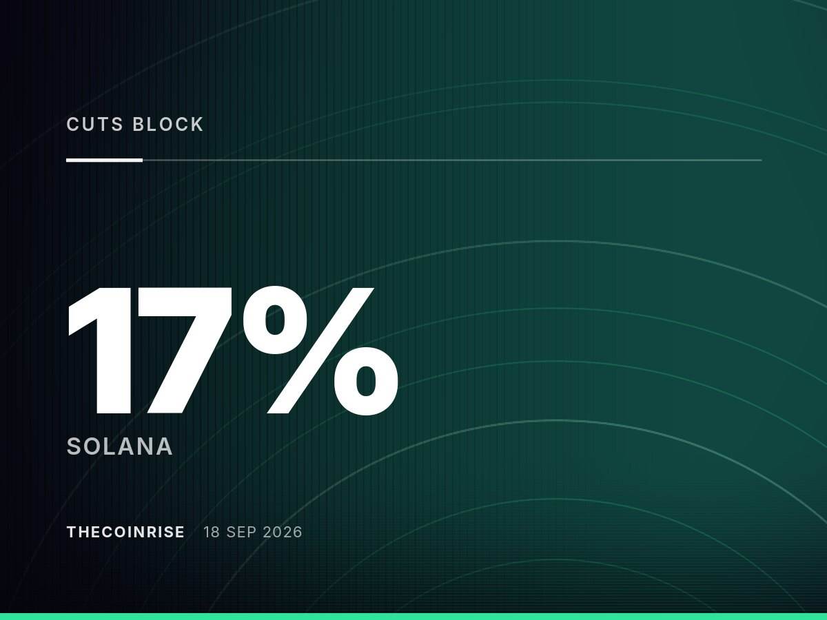 Solana区块时间缩短17%，网络吞吐量保持稳定