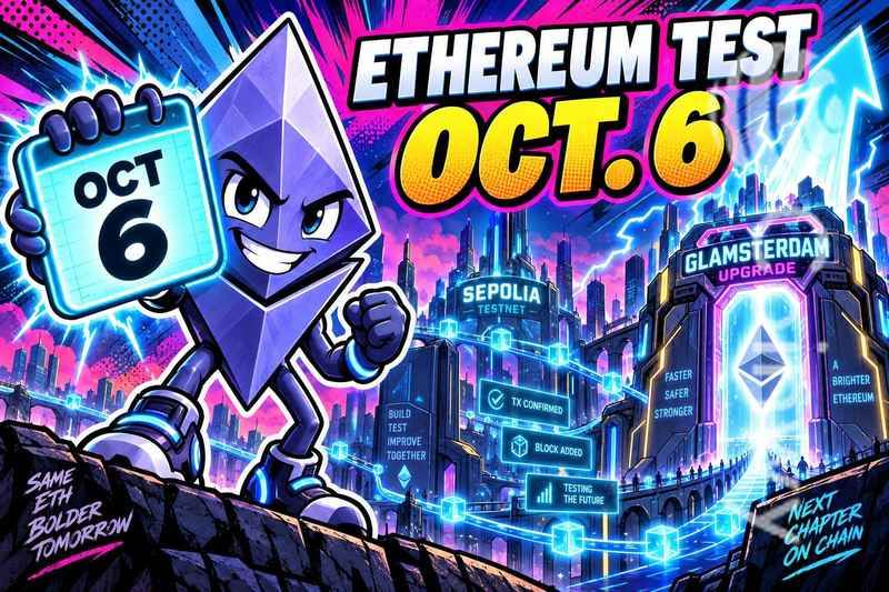 Ethereum has set October 6 as the Sepolia test day for the Glamsburg upgrade