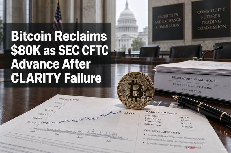 比特币重回8万美元，SEC和CFTC在CLARITY法案失败后加速推进
