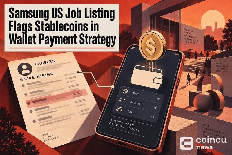 Samsung's U.S. job announcement reveals that stablecoins are included in wallet payment strategy