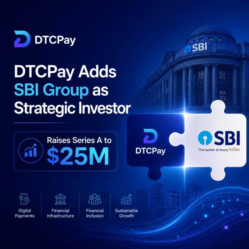 DTCPay引入SBI集团作为战略投资者，完成2500万美元A轮融资