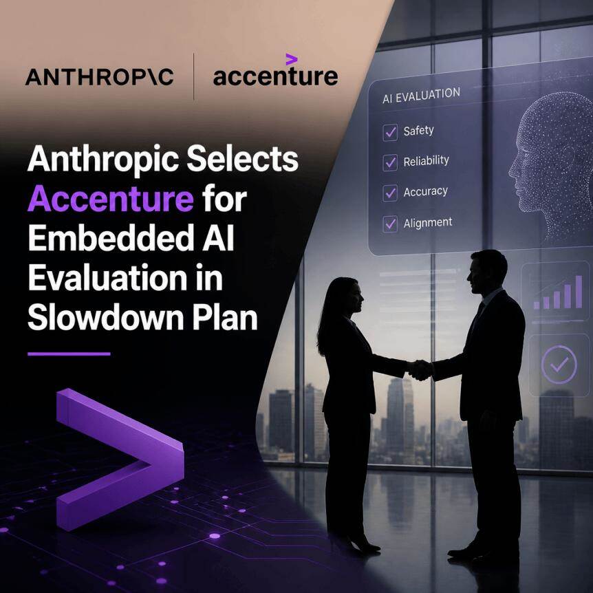 Anthropic 选择埃森哲进行嵌入式 AI 评估，以应对放缓计划