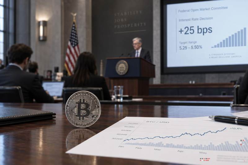 比特币在美联储加息25个基点后上涨