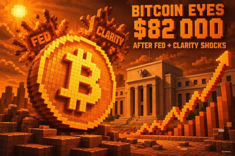 美联储与CLARITY法案引发震荡，比特币瞄准82,000美元