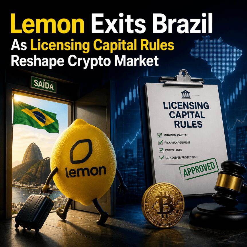 Lemon withdraws from Brazil, allowing new rules to reshape the crypto market