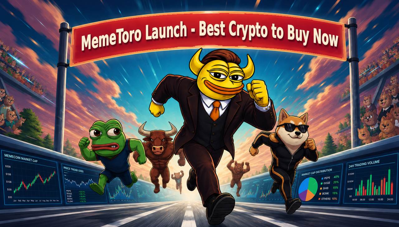 最佳加密货币购买时机：MemeToro在第七阶段突破13万美元，AI启动平台代码现已公开