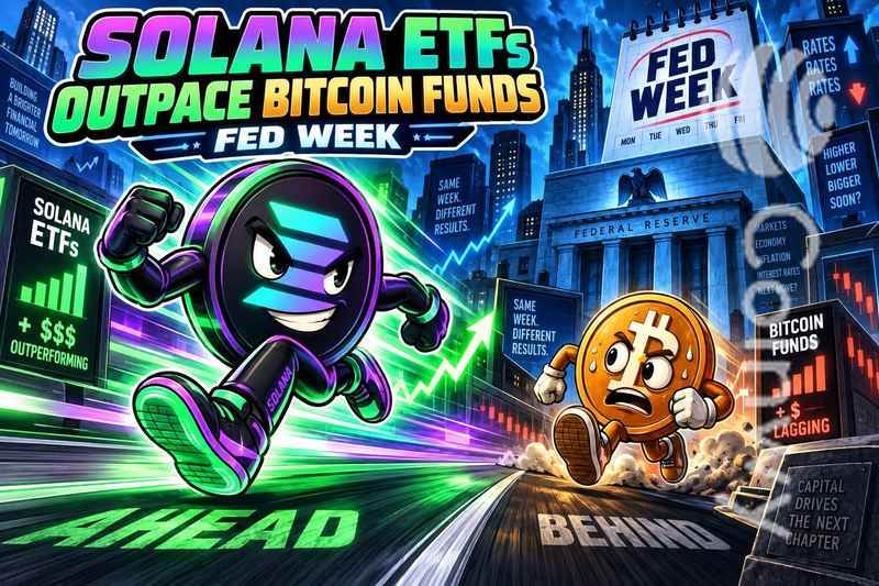 美联储本周：Solana ETFs表现超越比特币基金