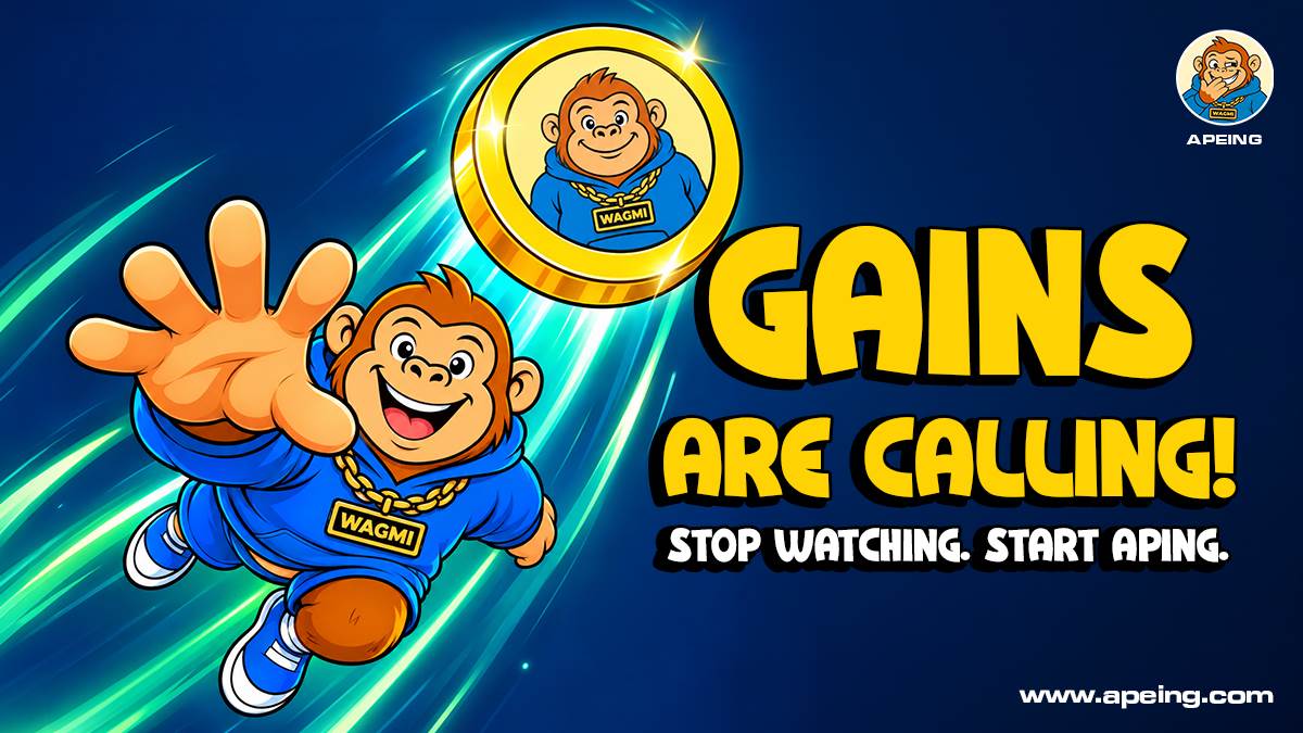 错过特朗普官方币和MemeCore？Apeing或许是最佳模因币预售机会
