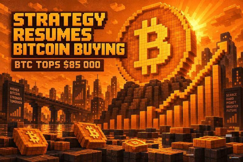 比特币策略在BTC突破85,000美元后恢复买入