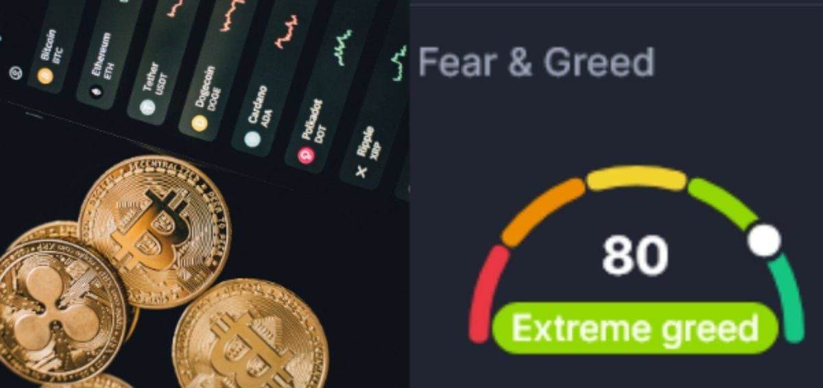 Crypto market sentiment has turned to extreme greed...
