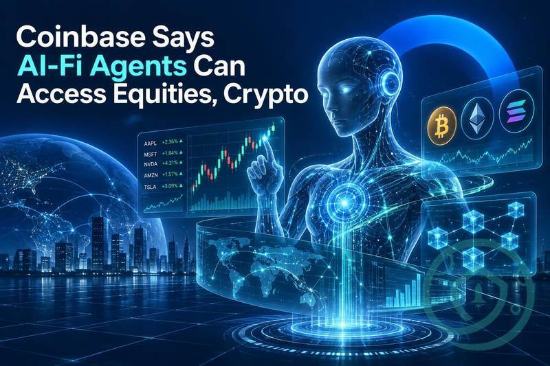 Coinbase称AiFi智能体可访问股票和加密货币