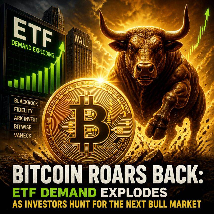 比特币强势回归：ETF需求爆发，投资者寻找下一个牛市