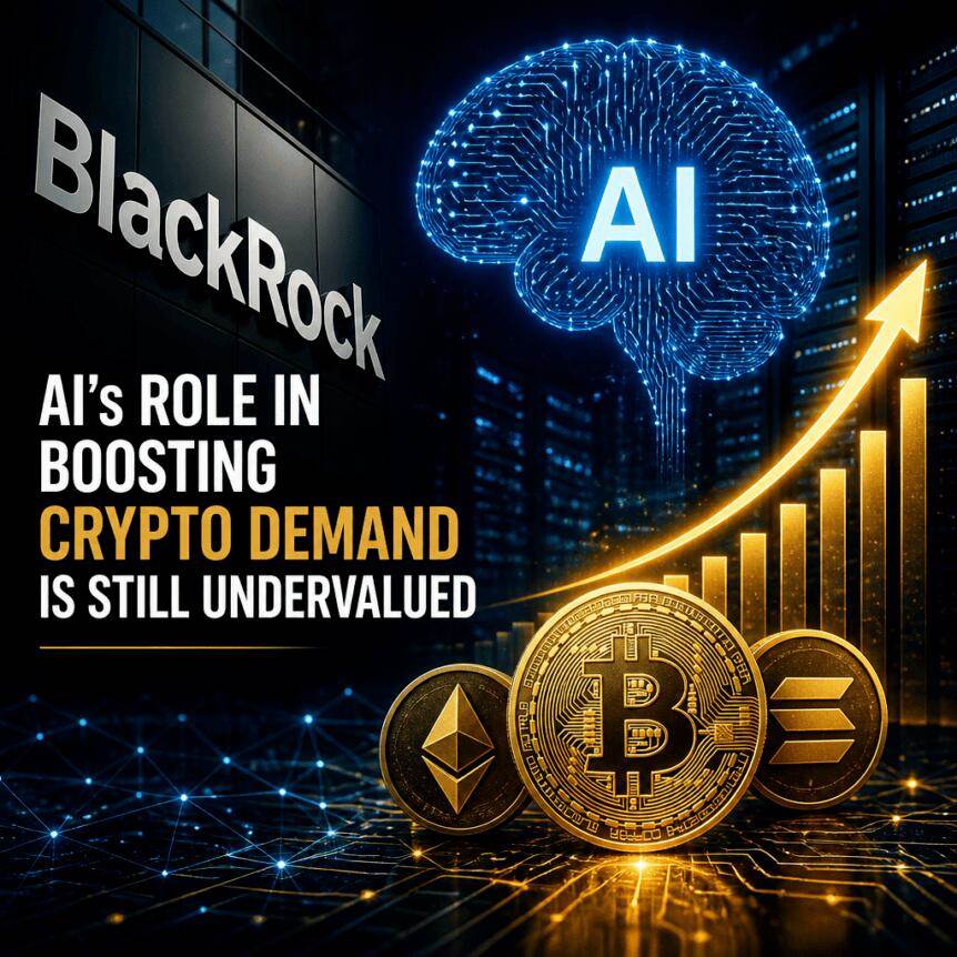 BlackRock says AI's role in driving demand for cryptocurrencies is still underestimated