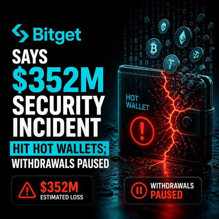 Bitget称3.52亿美元安全事件波及热钱包；提币暂停