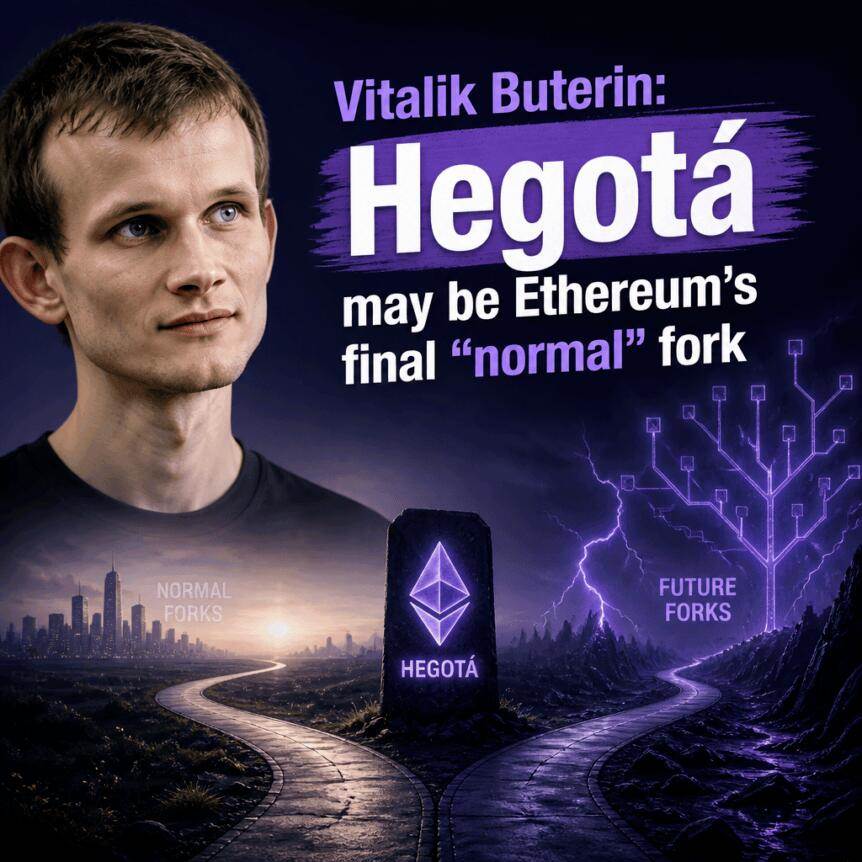 Vitalik Buterin：Hegotá可能是以太坊最后一个“正常”的分叉